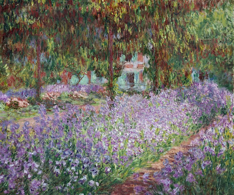 Картина Іриси в саду Моне - Моне Клод 