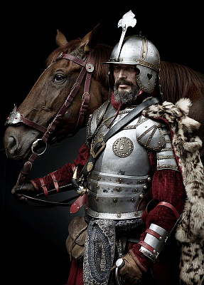 Картина Рыцарь с конем 2 - Военные 