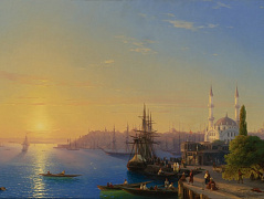 Вид на Константинополь и Босфор