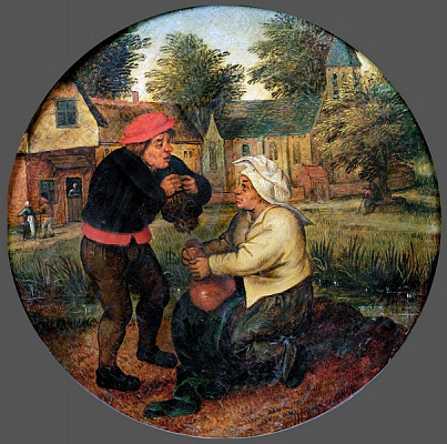 Картина Фламандські прислів'я 9 - Брейгель Пітер Молодший 
