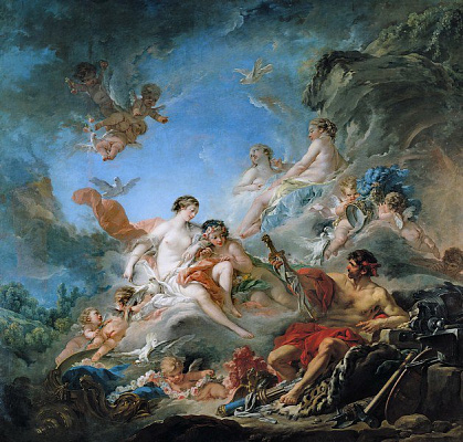 Картина Вулкан дарит оружие Венере для Энея - Буше Франсуа 