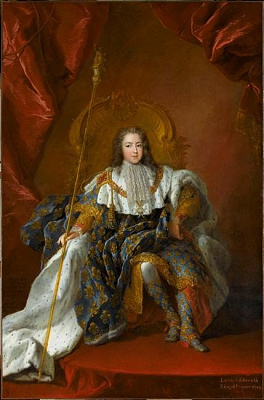 Картина Людовик XIV в молодости - Мужские старинные 
