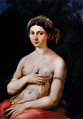 Картина Портрет молодой женщины - Рафаэль Санти 