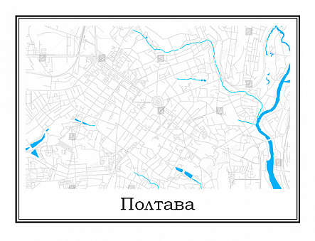 Карта Полтавы