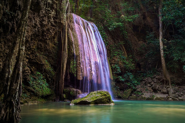 Картина Цветной водопад - Природа 