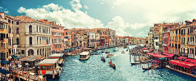 Картина Венецианский канал - Город 