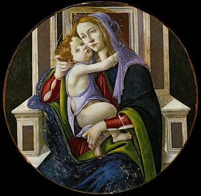 Картина Мадонна с младенцем - Боттичелли Сандро 