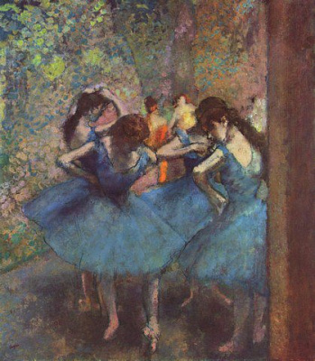 Картина Танцовщицы в синем - Дега Эдгар 