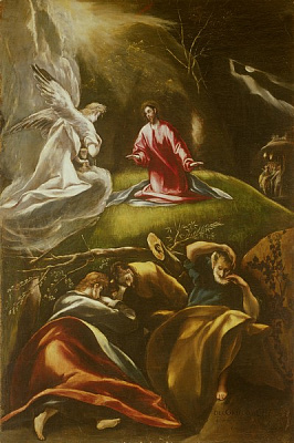 Картина Гефсиманская молитва (моление о чаше) (Андухар, Церковь Санта Мария) - Эль Греко 