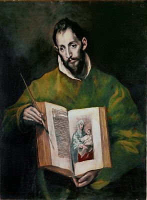 Картина Св.Лука (Толедо, Собор) - Эль Греко 
