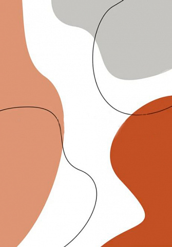 Композиция из цветов и линий 2