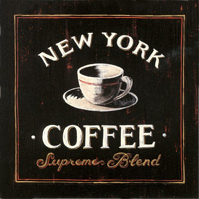 Картина Кофе из Нью Йорка - Картины для кафе 