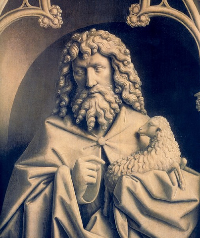 Гентский алтарь. Иоанн Креститель 2 (деталь)