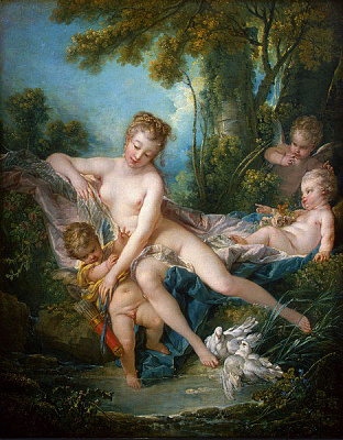 Картина Венера, утешающая Амура - Буше Франсуа 