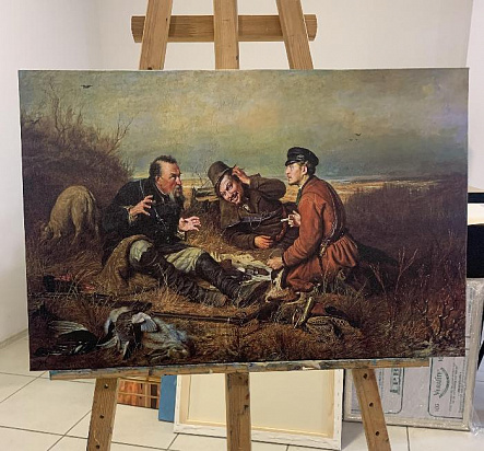 Охотники на привале. Готовая