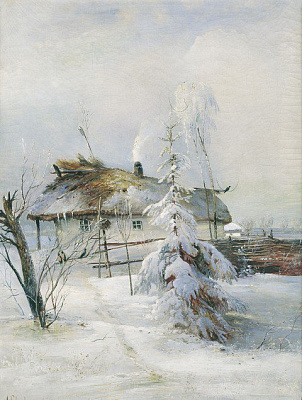 Картина Зима - Саврасов Алексей 