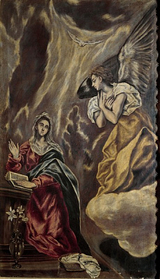 Картина Благовещение (Толедо, Музей Санта-Крус) - Эль Греко 