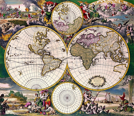 Картина Карта мира 7 - Карты на стену 