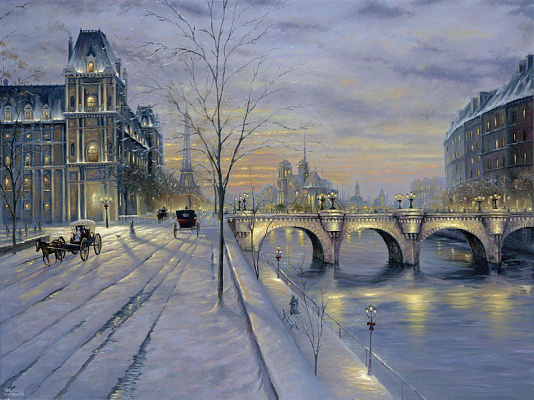 Картина Ночной Париж - Финейл Роберт 
