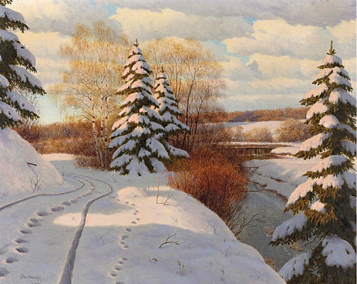 Картина Сліди на снігу - Безсонов Борис 