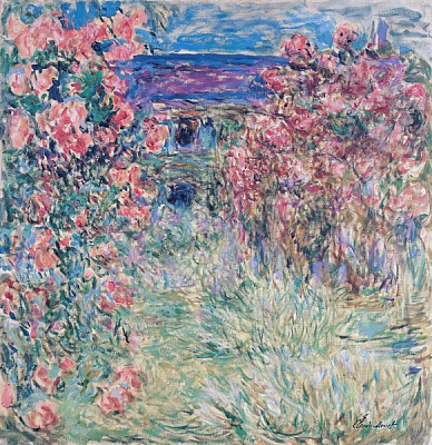 Картина Будинок серед троянд 3 - Моне Клод 