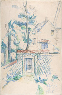 Картина Сезанн Поль - Вход в сад - Картины карандашом 
