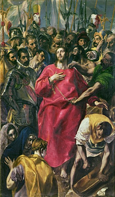 Картина Совлечение риз (Толедо, церковь Санто-Доминго-эль-Antiguo) - Эль Греко 