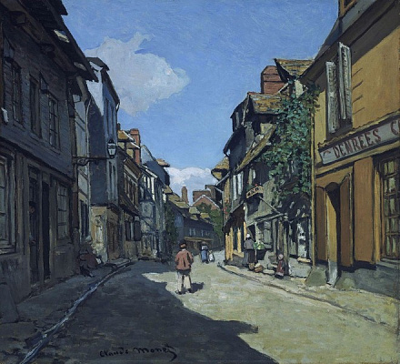 Картина Улица Баволь в Онфлёре - Моне Клод 