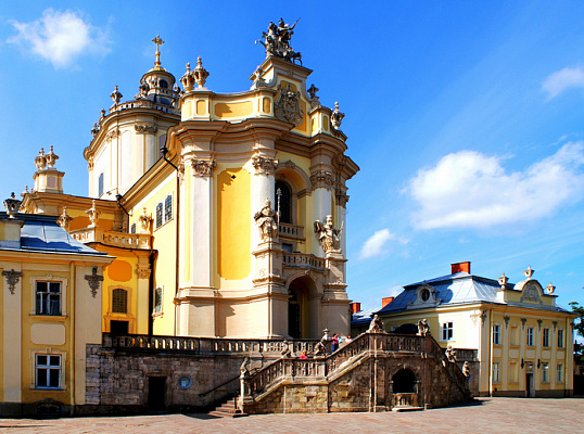 Картина Собор святого Юра во Львове - Город 