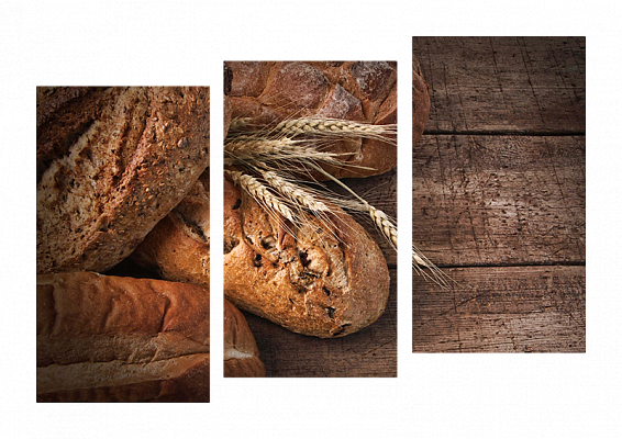 Картина Свіжий хліб - З трьох частин 