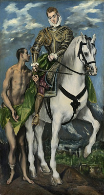Картина Св.Мартин и нищий - Эль Греко 