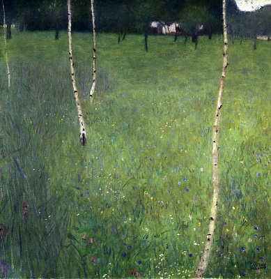Картина Лесной домик - Климт Густав 