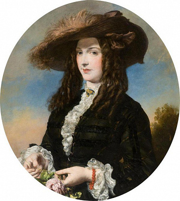 Картина Женский образ Дж. Санта - Женские старинные 