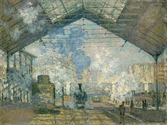 Картина Станция Сен-Лазар - Моне Клод 