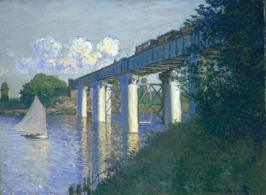Картина Железнодорожный мост в Аржантёе 2 - Моне Клод 
