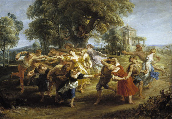 Картина Танец итальянских сельчан - Рубенс Питер Пауль 