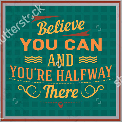 Картина "Believe you can" - Мотивационные постеры и плакаты 