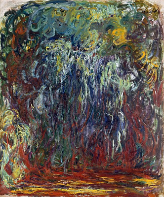 Картина Плакучая ива, Живерни - Моне Клод 
