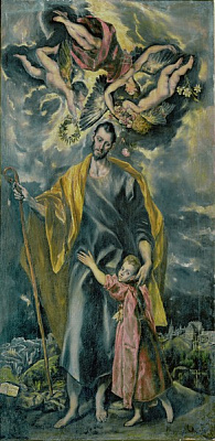 Картина Св. Йосип-Обручник і юнак Ісус - Ель Греко 