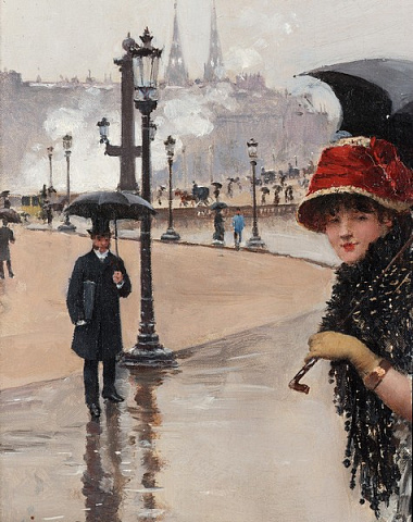 Дощовий день на площі Конкорд (фрагмент)