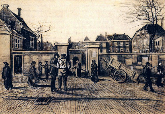 Картина Ван Гог Винсент16 - Картины карандашом 