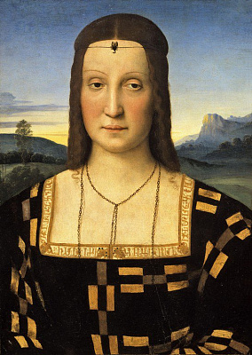 Картина Портрет Єлизавети Гонзаго - Рафаель Санті 