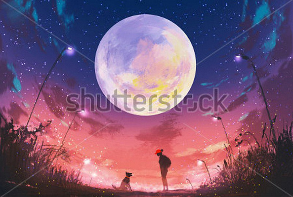 Картина Повний місяць - Луатонг Тіті 