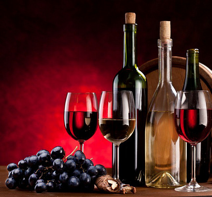 Картина Червоне вино - Їжа-напої 