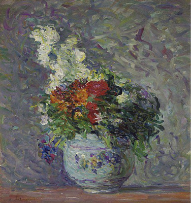 Картина Ваза с цветами - Лебаск Анри 