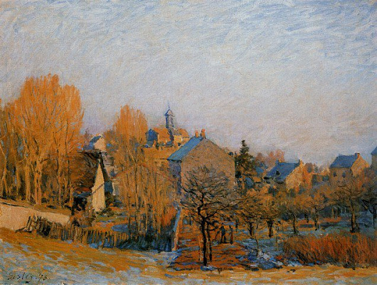Картина Морозное утро в Лувесьене - Сислей Альфред 