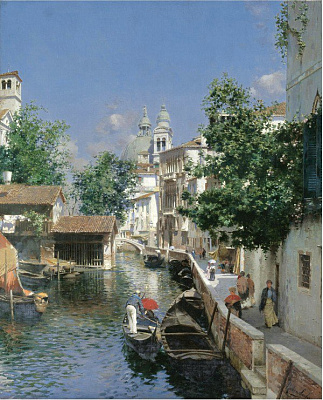 Картина Дворики Венеции - Санторо Рубенс 