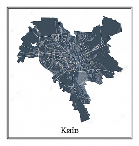 Карта Киева