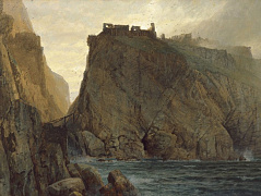 Замок Тинтагель на побережье Корнуолла