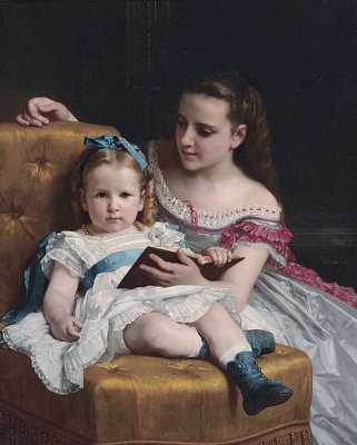 Картина Ева и Франсуа Джонсон - Бугро Уильям-Адольф 